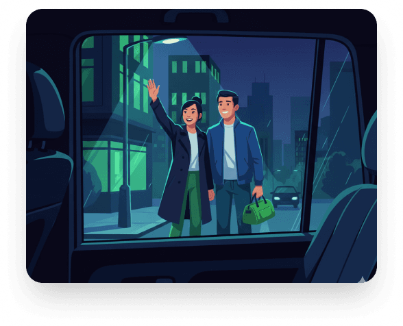 Seamless chauffeur journey